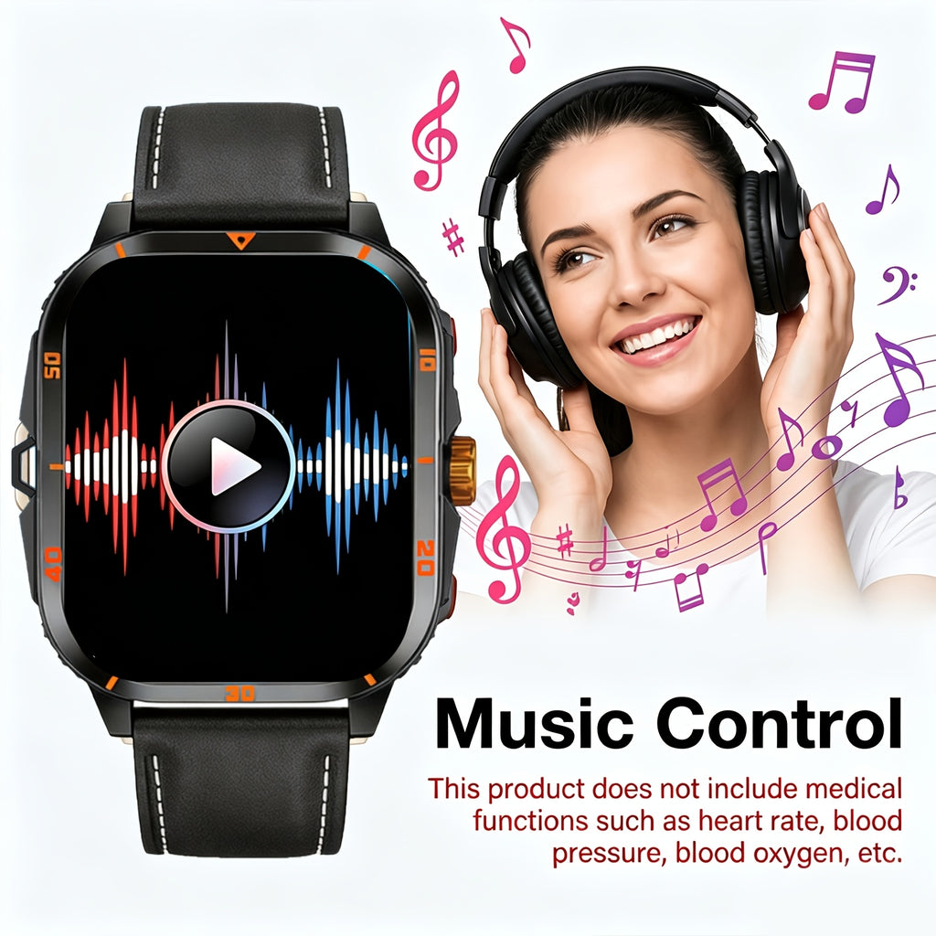 Nuevo SmartwatchCorrea Unisex 2026  LlamadasTextos InalmbricosModos MultiDeporteControl Remoto de CmaraRastreador de Actividad Fsica Compatible con iPhone y Android Carga USB Conectividad Inteligente Estilo Moderno