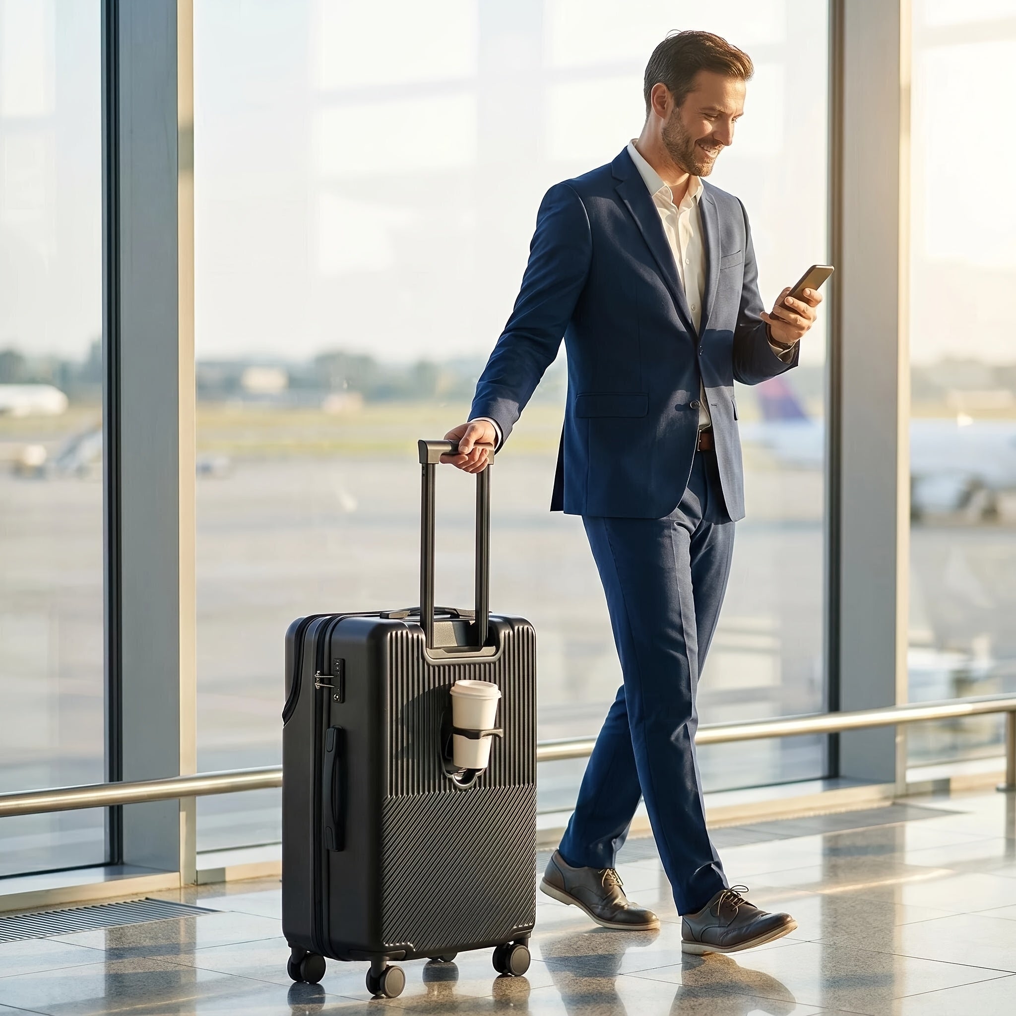 Maleta de 20 pulgadas Maleta de viaje de gran capacidad con funcin de tablero de embarque Maleta con cerradura de contrasea Adecuada para uso diario como una maleta de gran capacidad y neutral
