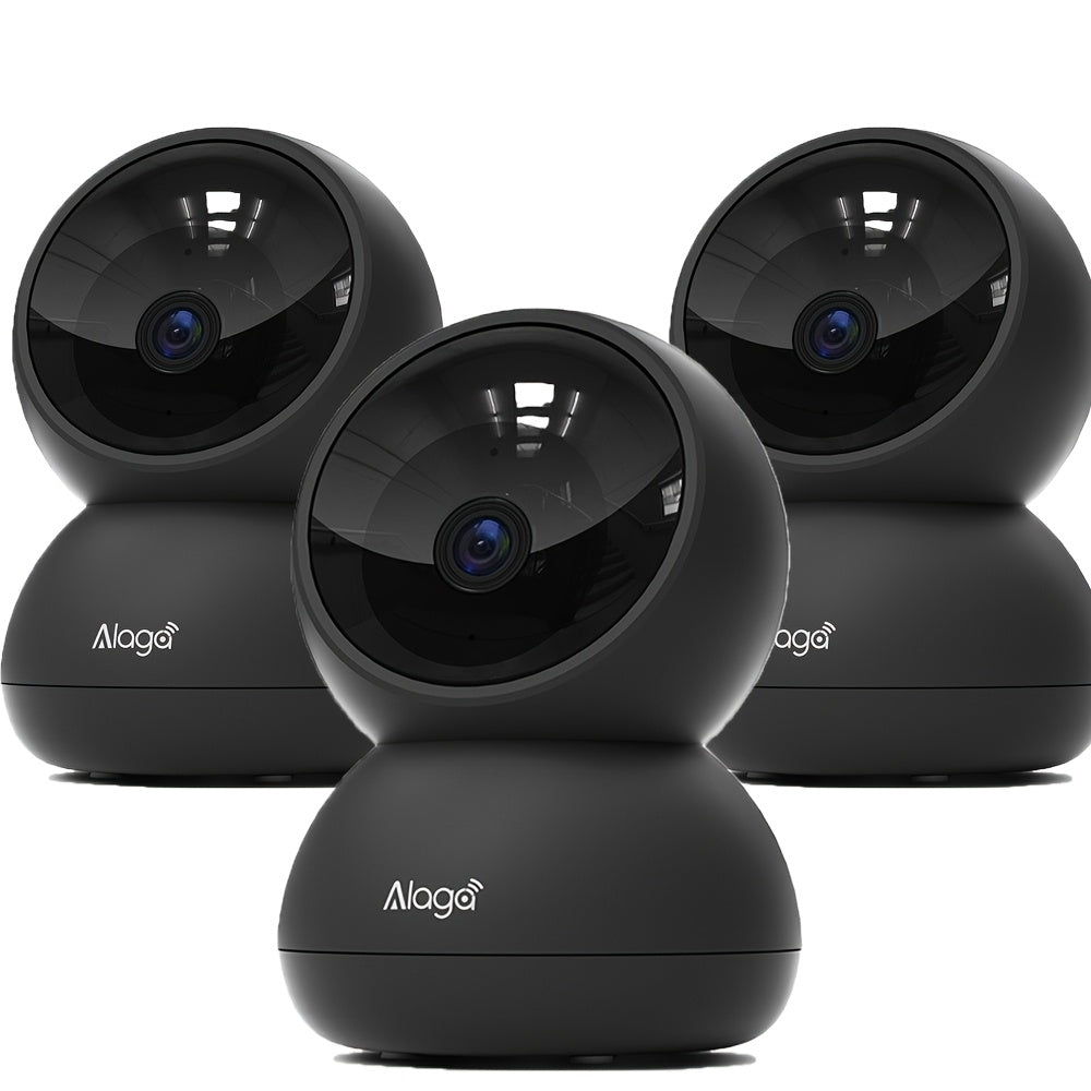 Cmara de seguridad interior para mascotasgatosperros 3 unidades 3K panormicainclinacin de 360 grados IA para mascotasdeportes visin nocturna altavoz cmara interior con aplicacin mvil compatible con Alexa y Google Assistant Wifi de 5G y